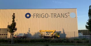 Frigo-Trans Profilbuchstaben Außenfassade Mutterstadt